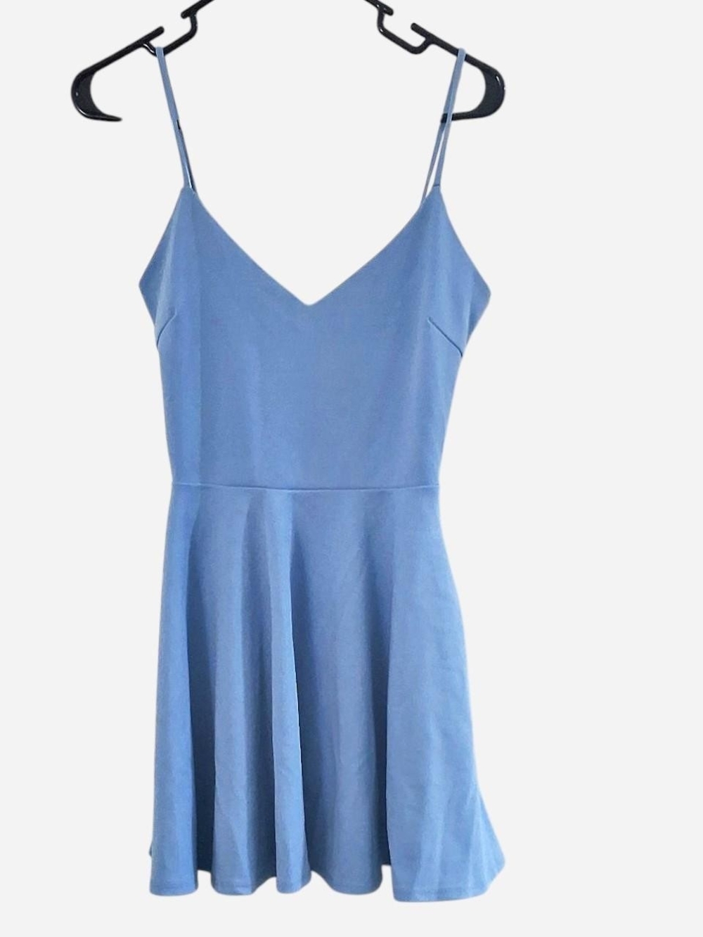 Windsor Soft Blue Spaghetti Strap Mini Dress